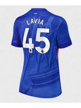 Billige Chelsea Romeo Lavia #45 Hjemmedrakt Dame 2025-26 Kortermet